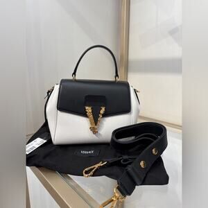 Versace Black and White Satchel